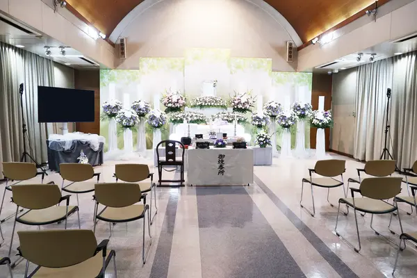 立川市斎場で葬儀を行なった写真