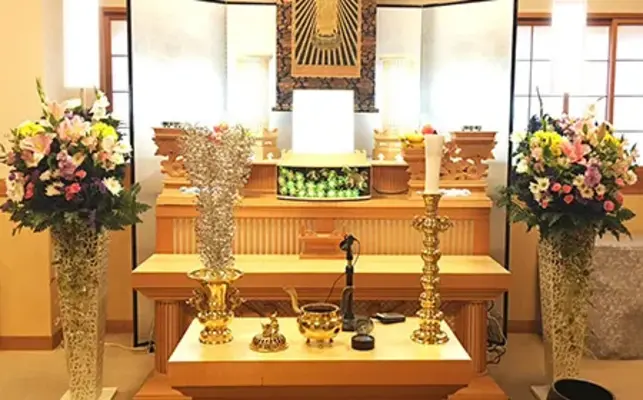 本庄造花店(葬儀ホール 想月)で葬儀を行なった写真