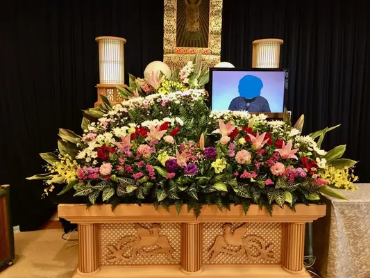 本庄造花店(葬儀ホール 想月)で葬儀を行なった写真