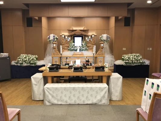 メモリード家族葬ホール府中で葬儀を行なった写真