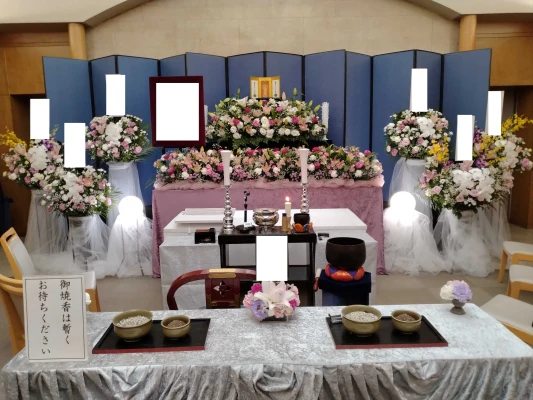 花セレモで葬儀を行なった写真