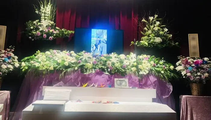 三和式典　小金井営業所で葬儀を行なった写真