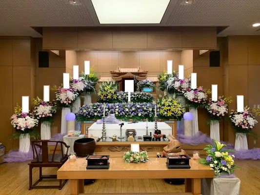 セレモサービスで葬儀を行なった写真