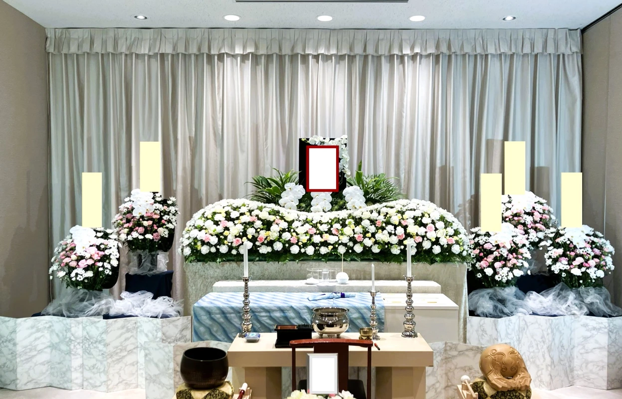 華やかな生花祭壇プラン（2日葬）