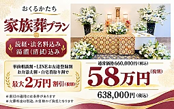 【家族葬プラン】読経・法名料・湯灌込み