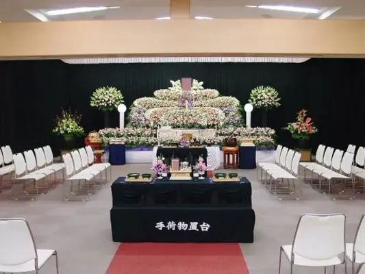 妙蓮寺斎場で葬儀を行なった写真