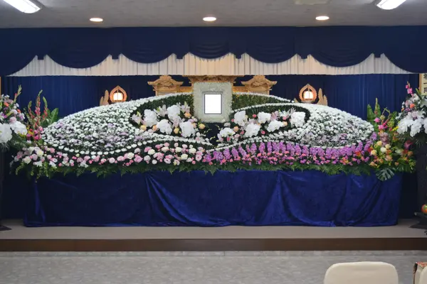 松下葬祭(さくらホール)で葬儀を行なった写真