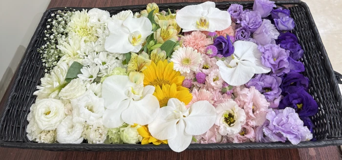 ひかりセレモニーで葬儀を行なった写真