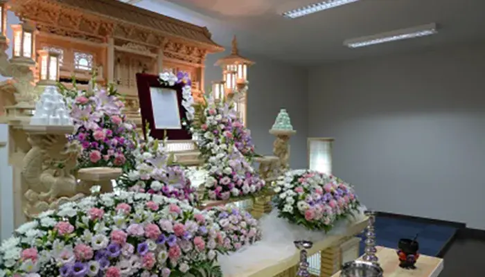 花恒東松山支店で葬儀を行なった写真