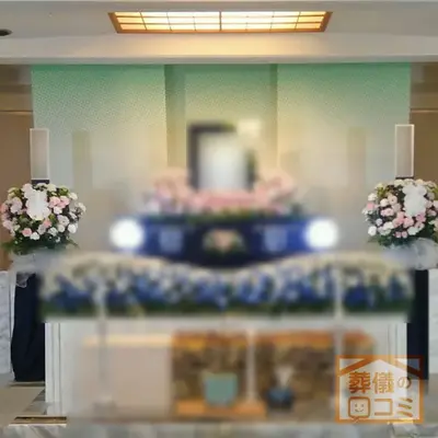 蓮清寺　敬信殿で葬儀を行なった写真