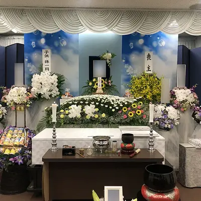 立ち華葬祭(メモリアルホールふじみ野)で葬儀を行なった写真