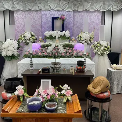 立ち華葬祭(メモリアルホールふじみ野)で葬儀を行なった写真