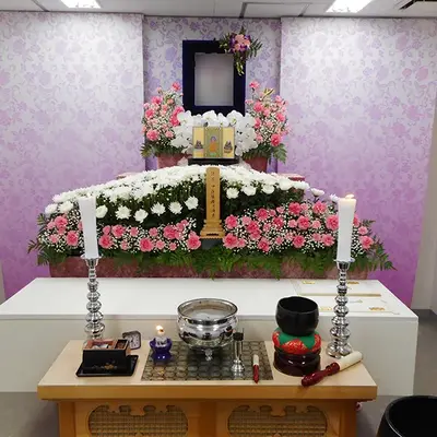 立ち華葬祭(メモリアルホールふじみ野)で葬儀を行なった写真