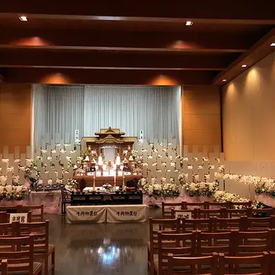 立ち華葬祭(メモリアルホールふじみ野)で葬儀を行なった写真