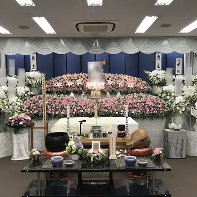 立ち華葬祭(メモリアルホールふじみ野)で葬儀を行なった写真