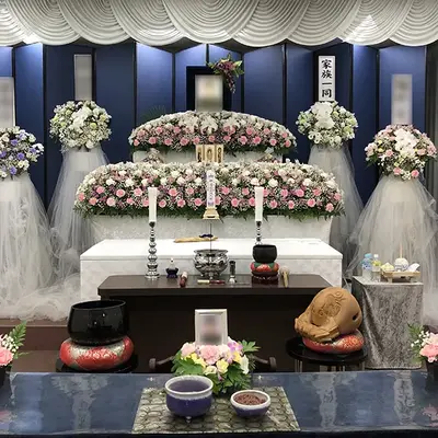 立ち華葬祭(メモリアルホールふじみ野)で葬儀を行なった写真