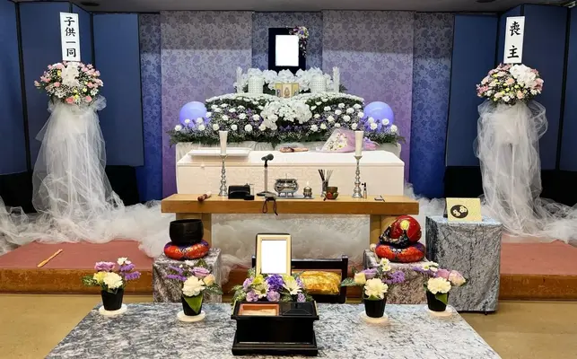葬儀屋さんのゆいまーる稲城支店で葬儀を行なった写真