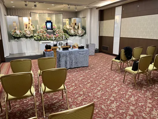 葬儀屋さんのゆいまーる稲城支店で葬儀を行なった写真