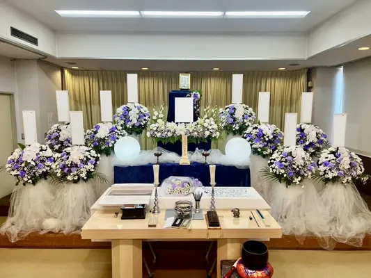 葬儀屋さんのゆいまーる稲城支店で葬儀を行なった写真