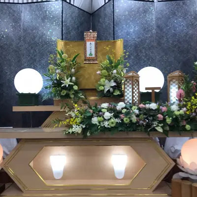 秋桜(ホールとよさと)で葬儀を行なった写真
