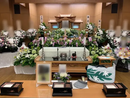 三和式典で葬儀を行なった写真