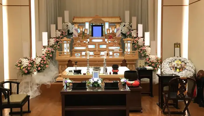 川越市斎場で葬儀を行なった写真