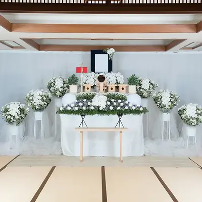 明大前 天行社で葬儀を行なった写真