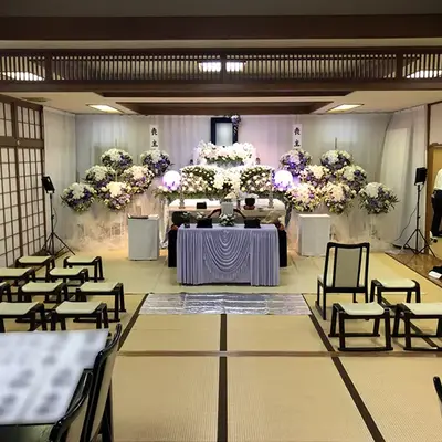 明大前 天行社で葬儀を行なった写真