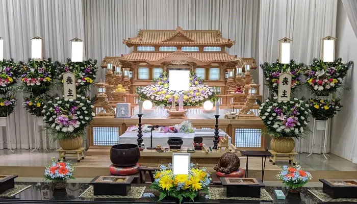前橋市民葬祭で葬儀を行なった写真
