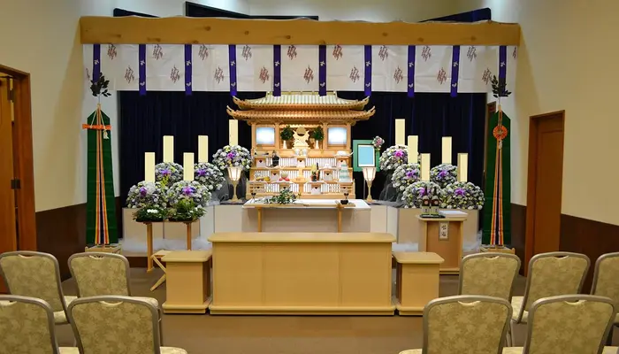 有限会社成田屋(みのわホール)で葬儀を行なった写真