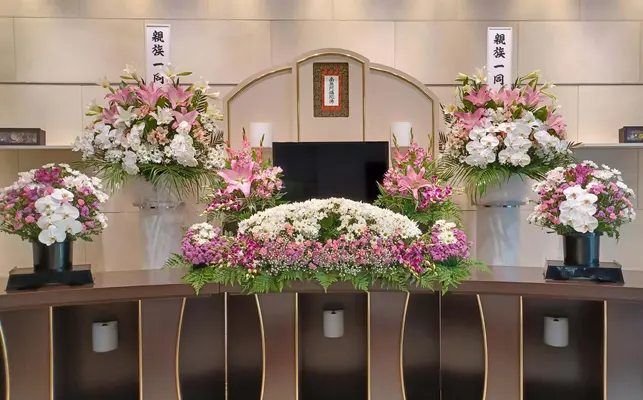 小さなお葬式 フラワータウンホールで葬儀を行なった写真
