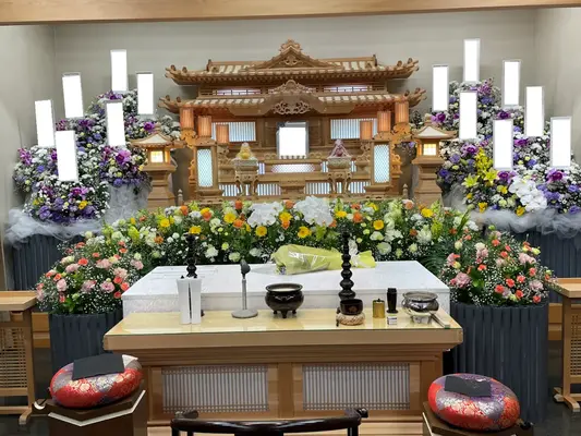 東部メモリアルで葬儀を行なった写真