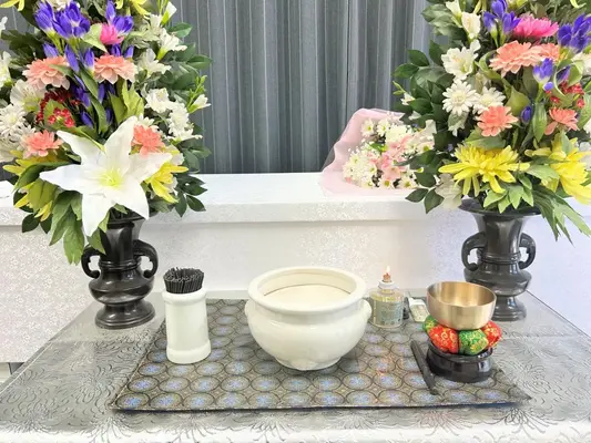 東部メモリアルで葬儀を行なった写真