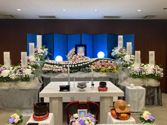 所沢市斎場で葬儀を行なった写真