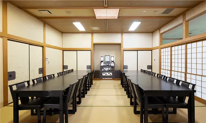菊屋造花店（菊屋ホール本店）で葬儀を行なった写真