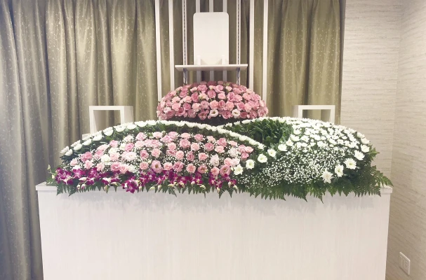 牛久葬儀社(家族葬のこころ斎苑 牛久南)で葬儀を行なった写真
