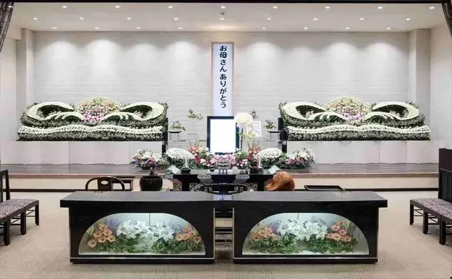 吉成斎苑 花の葬送で葬儀を行なった写真