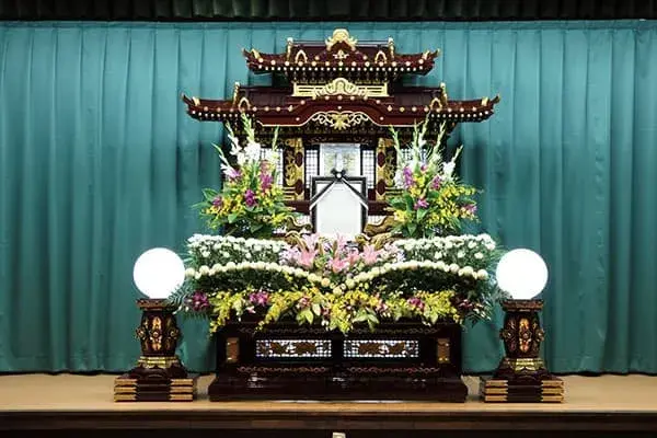 玉泉院 大津会館で葬儀を行なった写真