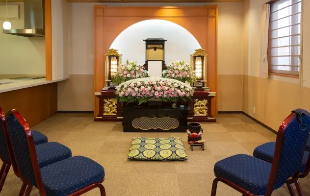 玉泉院 松橋会館で葬儀を行なった写真