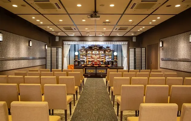 玉泉院 坂之上会館で葬儀を行なった写真