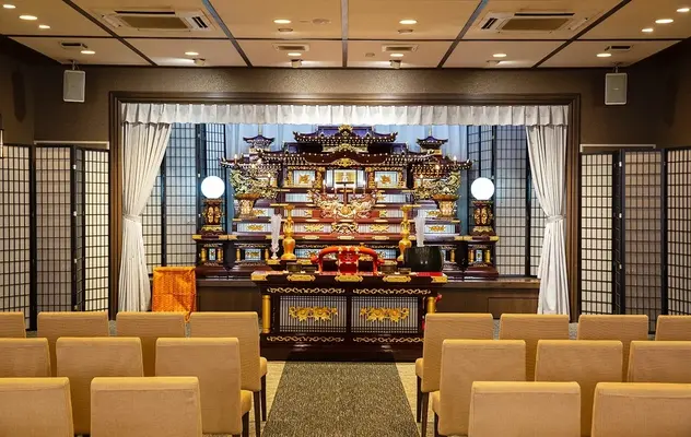玉泉院 坂之上会館で葬儀を行なった写真