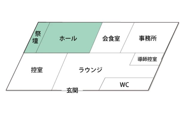 家族葬のアイリス 桜並木通りホールで葬儀を行なった写真