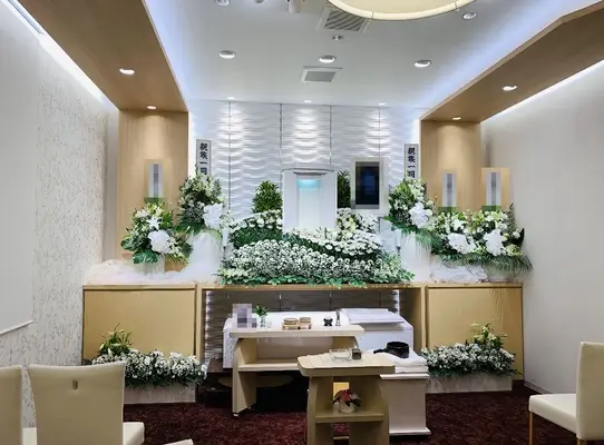 堺市斎場前家族葬ホール(株式会社セレモニー真希社)で葬儀を行なった写真