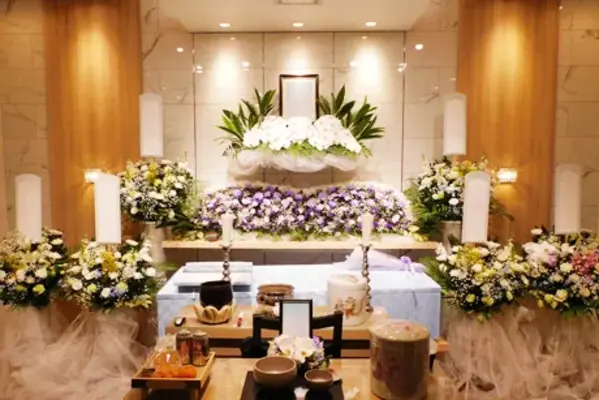 花想庵 結で葬儀を行なった写真