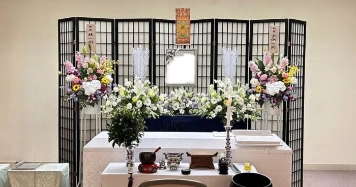 葬儀屋想わ 蔡華寺で葬儀を行なった写真