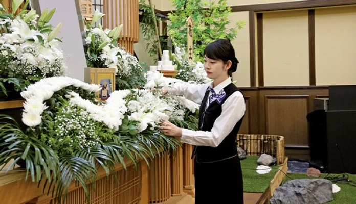 高崎箕郷メモリードホールで葬儀を行なった写真