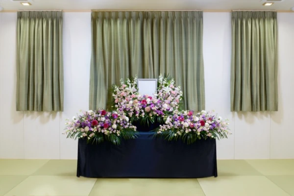 自由に家族葬 前橋斎場前で葬儀を行なった写真