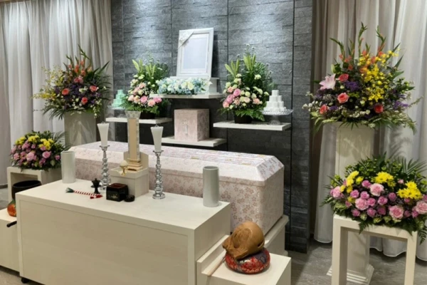 家族葬の花安 新潟河渡店で葬儀を行なった写真