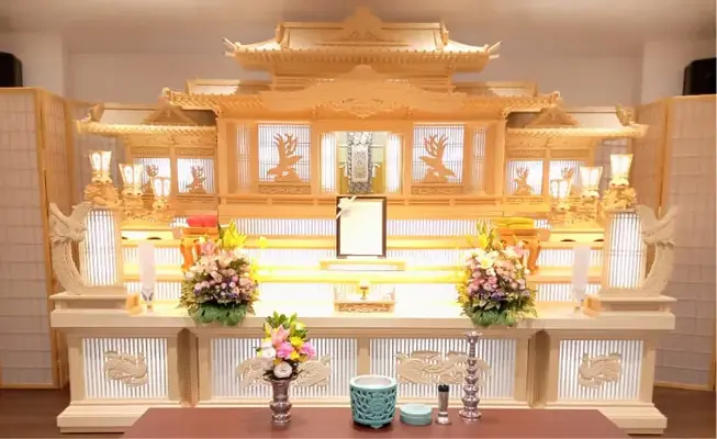 心優堂(中通会館)で葬儀を行なった写真