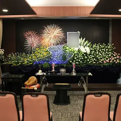 平安会館わたりだで葬儀を行なった写真
